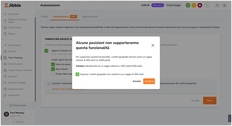 Geofence automation location non-compliant to 300 radius 